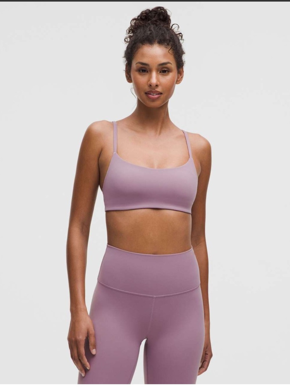 Lululemon Wunder Train Strappy Racer Bra
Lavender Lux